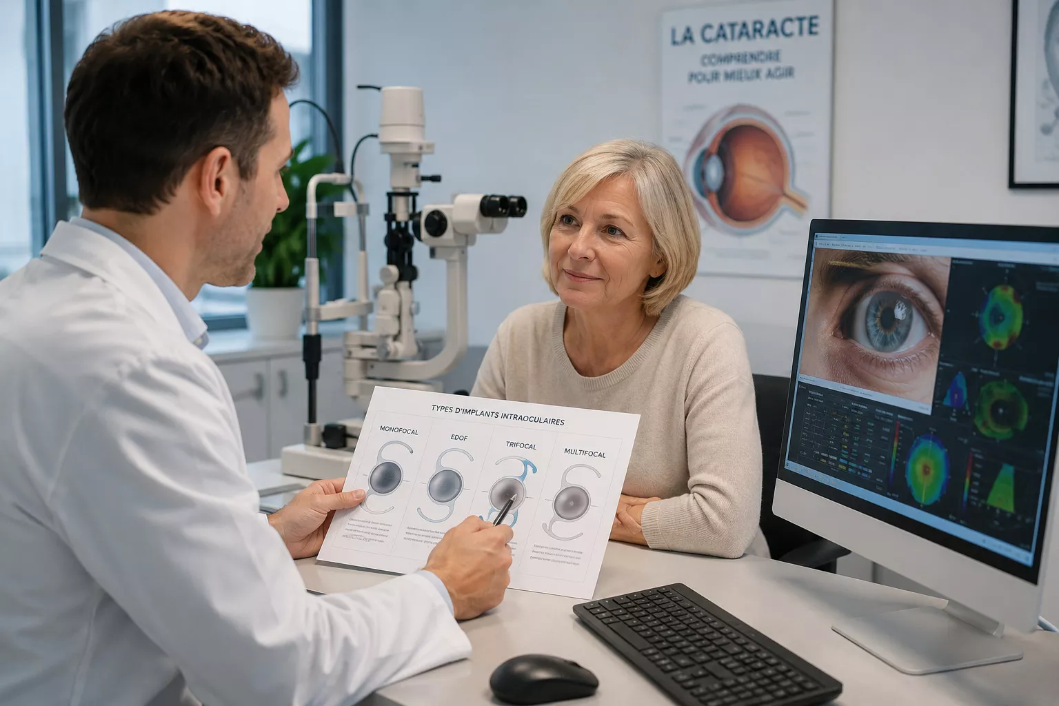 Cataracte et presbytie : peut-on corriger les deux en une opération ?