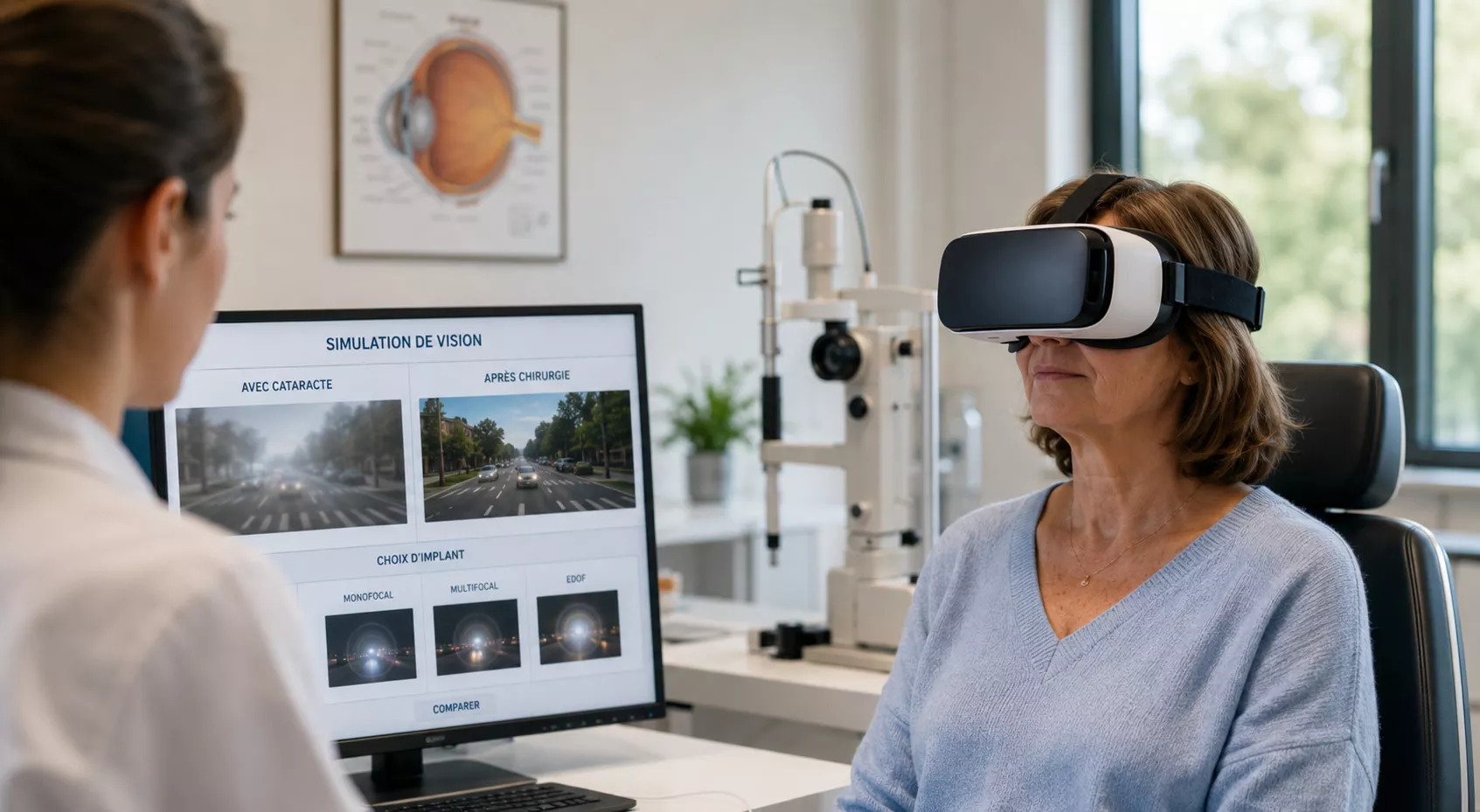Chirurgie de la cataracte et réalité virtuelle : tester sa vision future
