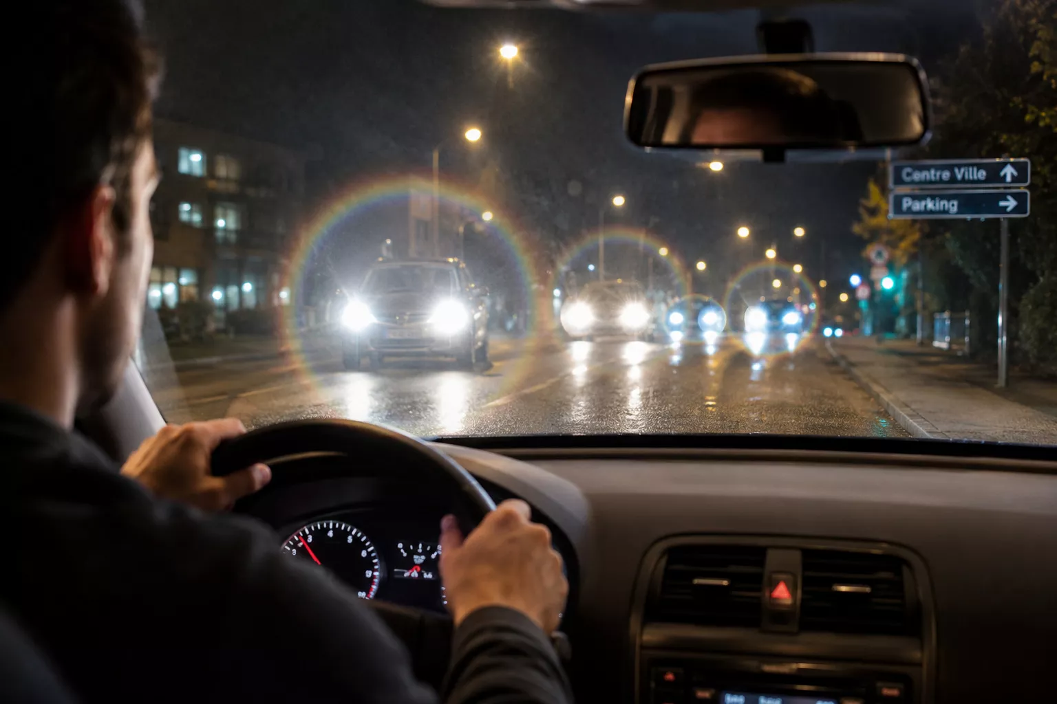 Halos lumineux et vision double : signes possibles de cataracte