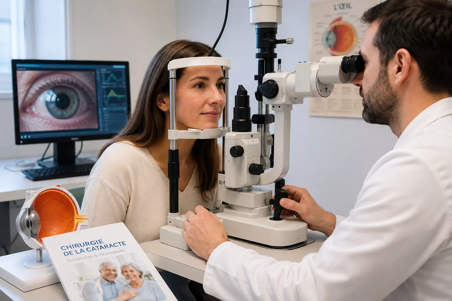Préparation opération cataracte : bilan, formalités et anesthésie locale