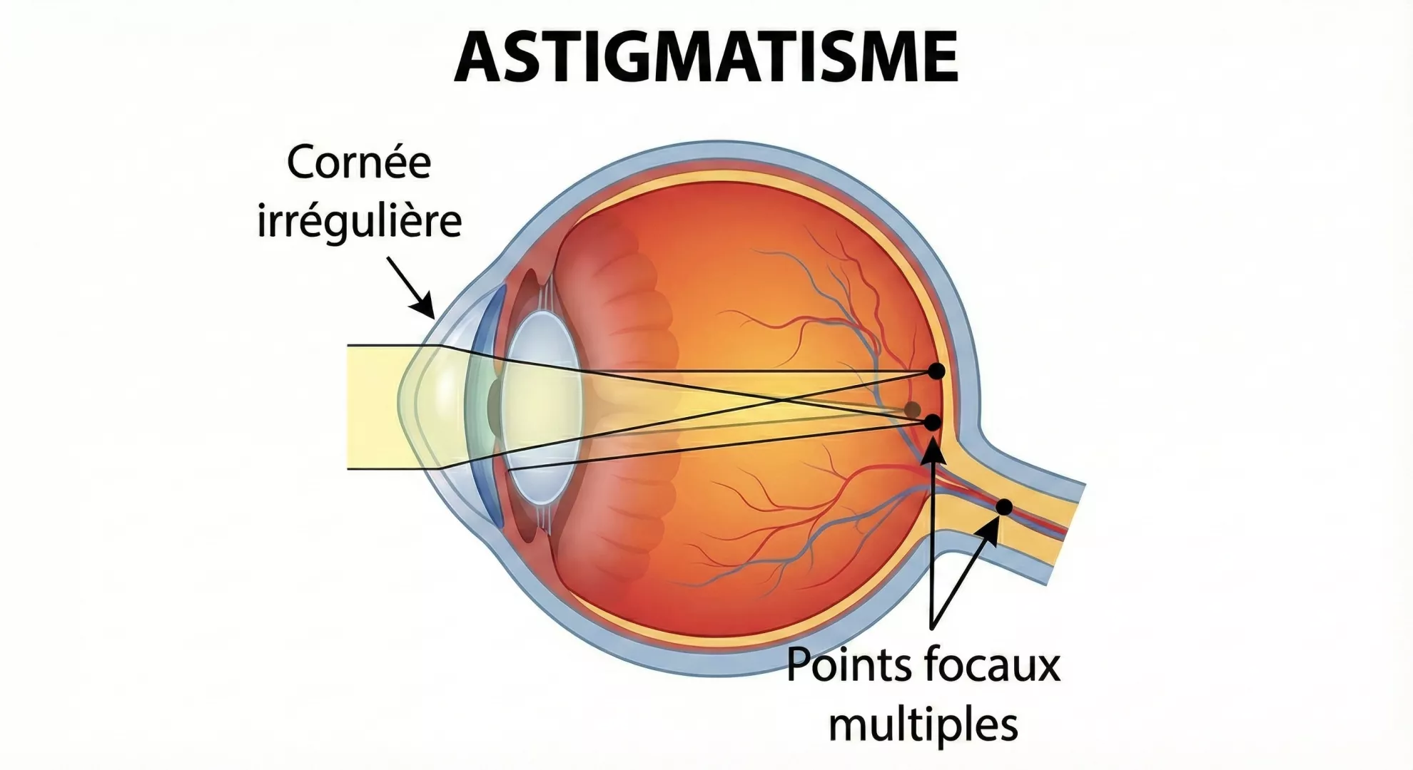 Illustration L'opération de l'astigmatisme - section 2